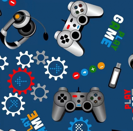 Bumbac Imprimat - Bumbac cu Computer Game