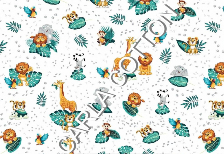 Oferte - Bumbac cu Animale de Jungla - 5 metri