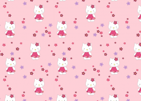 Tesaturi Textile - Bumbac cu Hello Kitty