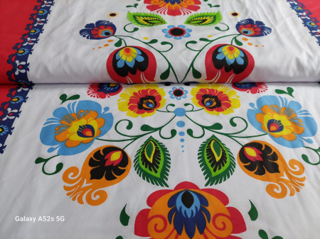 Bumbac imprimat 220/240 cm - Bumbac cu Motive Traditionale -220 cm latime