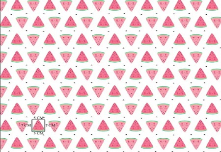 Cupoane de material - Cupon Bumbac cu Pepene Roșu - 0.42 x1.60m
