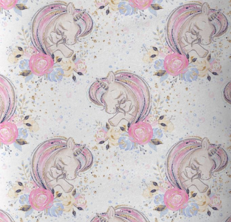Tesaturi Textile - Bumbac Premium cu Unicorni
