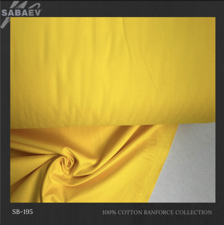 Bumbac Satinat  Uni - Bumbac Satinat Uni Galben  SB195