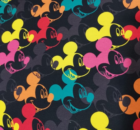 Cupoane de material - Cupon French Miki Multicolor  - dimensiune 50 x 90cm