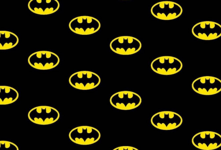 Cupoane de material - Cupon French Terry cu Batman dimensiune 50x90 cm
