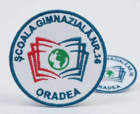 Embleme Scolare - Emblema Scoala Gimnaziala nr.16 Oradea – Emblema Școlara Brodata