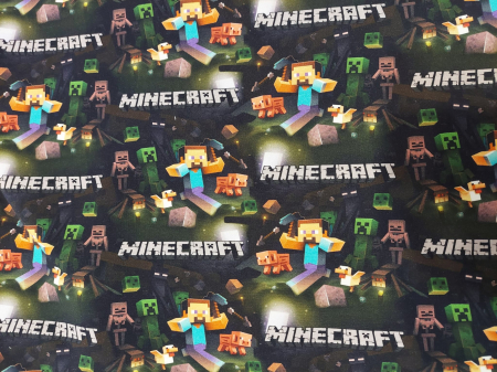 French Terry cu modele Disney - French Terry cu Minecraft 2