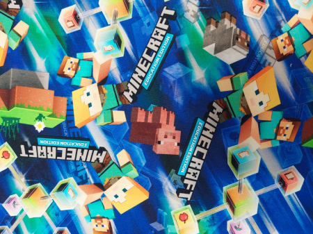 French Terry cu modele Disney - French Terry cu Minecraft 3