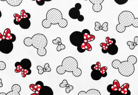 Jersey Elastic - Jersey Elastic cu Fundite Minnie