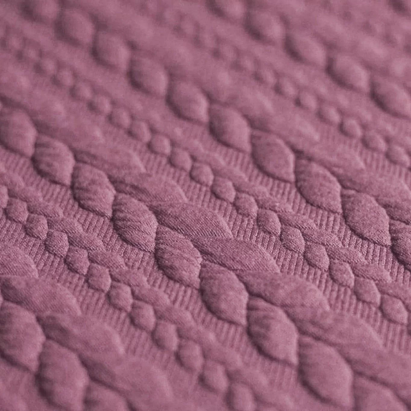 Jersey tricotat cable knit - Jersey Tricotat Jacquard Cable Knit  Old Lila