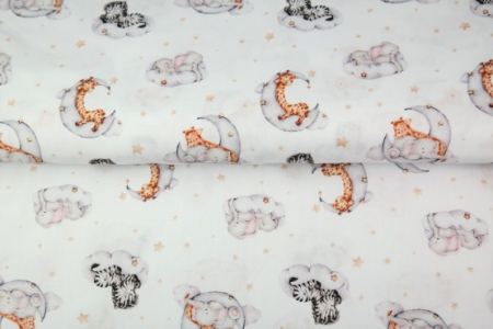 Tesaturi Textile - Muselina Imprimata cu Animalute