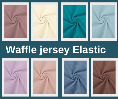 Waffle jersey elastic Old rose [1]