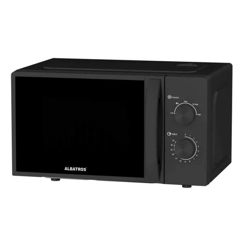 Cuptor cu microunde Albatros MWA-20MB4, 700 W, 20 L, Negru