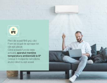APARAT DE AER CONDITIONAT FRAM 18000 BTU WI-FI, CLASA A++, KIT INSTALARE INCLUS 3M, FUNCTIE IFEEL, ACF-HS18KITWIFI++, ALB [4]