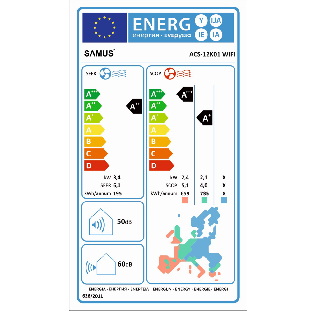 Aparat de aer conditionat Samus ACS-12K01 WIFI [5]