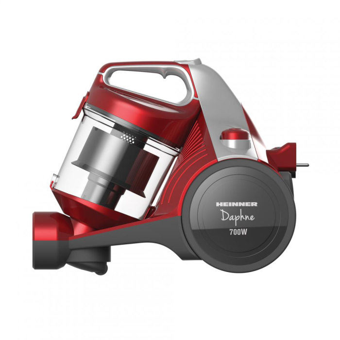 Aspirator fara sac Heinner HVC-MC700RD, 700 W, Filtrare ciclonica, Filtru Hepa 12, Rosu [2]