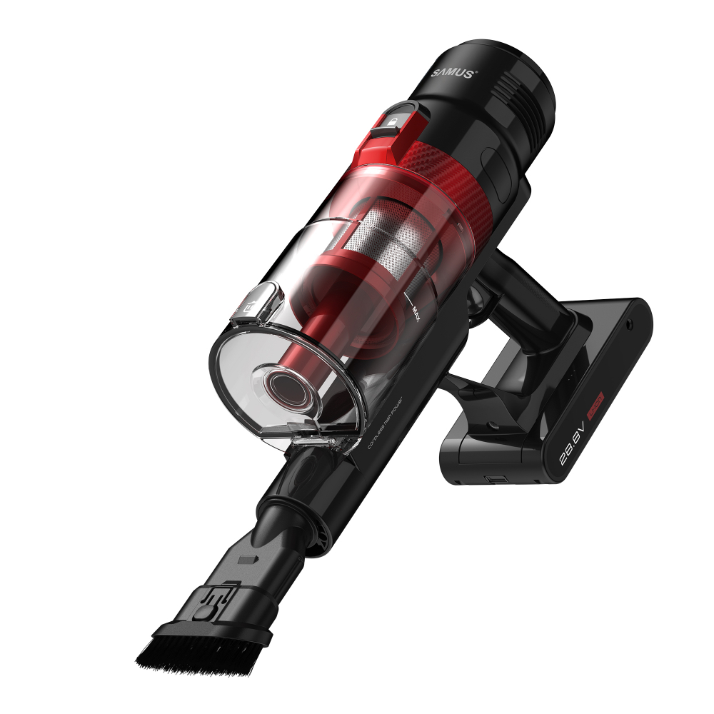 Aspirator vertical fara fir 2 in 1 Samus Hurricane Max Pro, 600 W, Putere de aspirare max. 29 kPa (210 W), 3 trepte de putere (Eco / Mediu / Max ), Recipient colectare 0.8 litri, Autonomie 60 min, Bat [3]