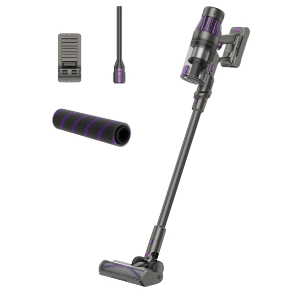 Aspirator vertical fara fir 2 in 1 Samus Typhoon Ultra Power, 500 W, Aspirare uscata, Trepte de putere: 4 (Eco, Standard, Max, Auto), Baterie 2200 mAh, Autonomie 60 min, Putere de aspirare maxima: 34  [1]