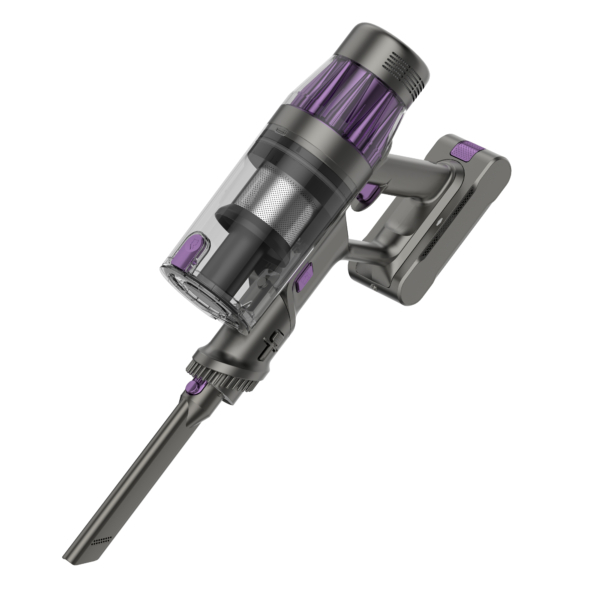 Aspirator vertical fara fir 2 in 1 Samus Typhoon Ultra Power, 500 W, Aspirare uscata, Trepte de putere: 4 (Eco, Standard, Max, Auto), Baterie 2200 mAh, Autonomie 60 min, Putere de aspirare maxima: 34  [3]