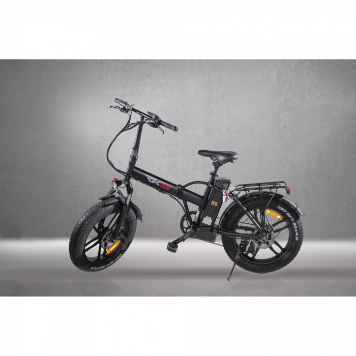 Bicicleta electrica RKS RS III PRO pliabila 250W, Li-Ion, cadru aluminiu, jante turnate, Negru [1]