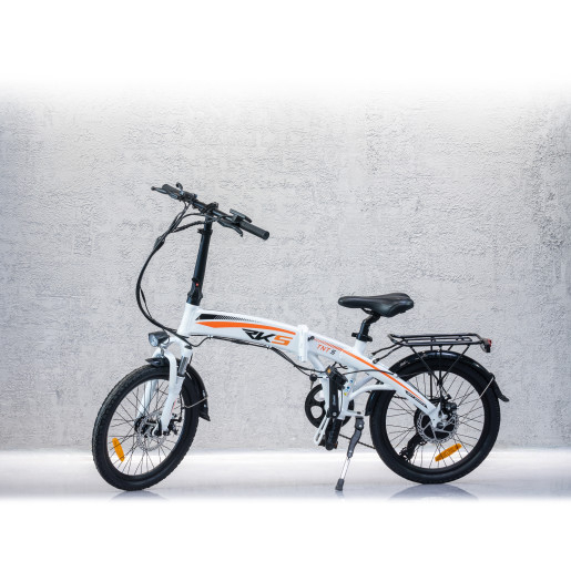 Bicicleta asistata electric pliabila RKS TNT-5, 20 inch, Negru [2]