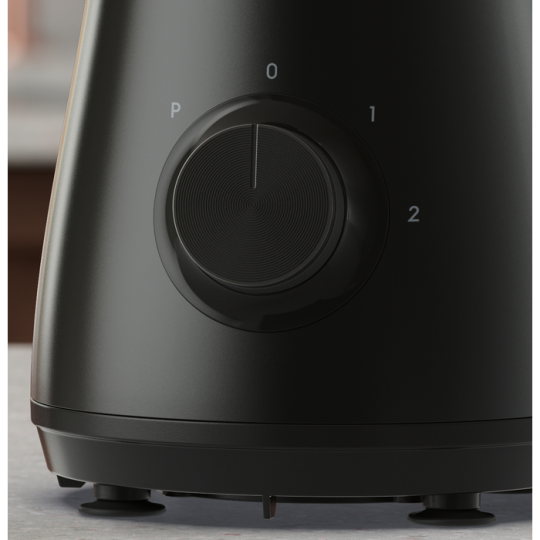 Blender Electrolux E3TB1-4GG, 500W, 1,5 l, 2 viteze + Pulse, 4 lame inox, cana sticla termo-rezistenta, negru [2]