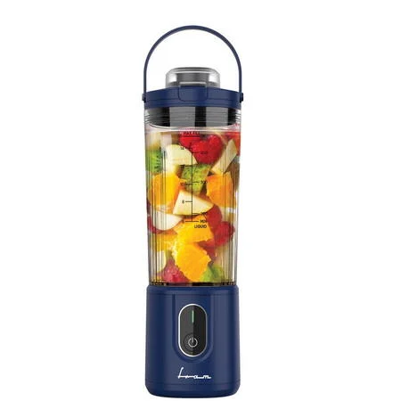 Blender portabil Fram FBP-P74BL, autonomie 10-15 min, 400 ml, Oprire automata, led, Albastru [3]
