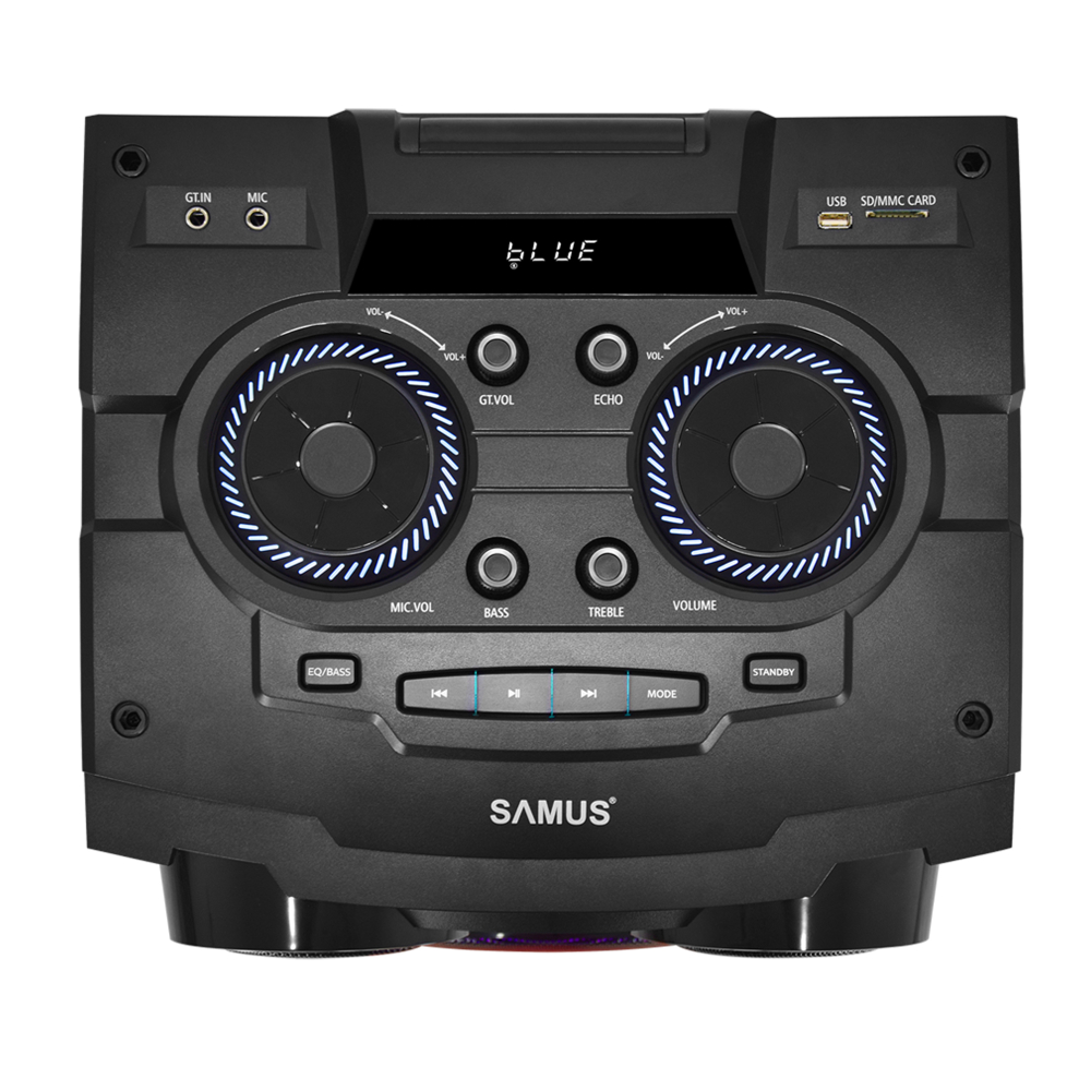 BOXĂ PORTABILĂ SAMUS FIESTA 12, 100W RMS, BLUETOOTH, FM RADIO, 400X401X1112MM, NEGRU [3]