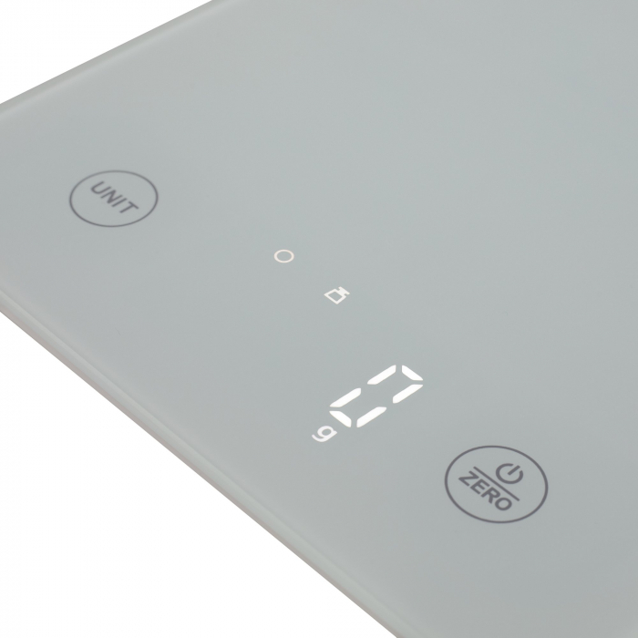 Cantar de bucatarie cu Bluetooth Daewoo DKS20B, capacitate 5 kg, afisaj LCD, sticla securizata, Alb [3]