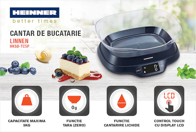 CANTAR DE BUCATARIE CU BOL HEINNER HKSB-TC5P [3]