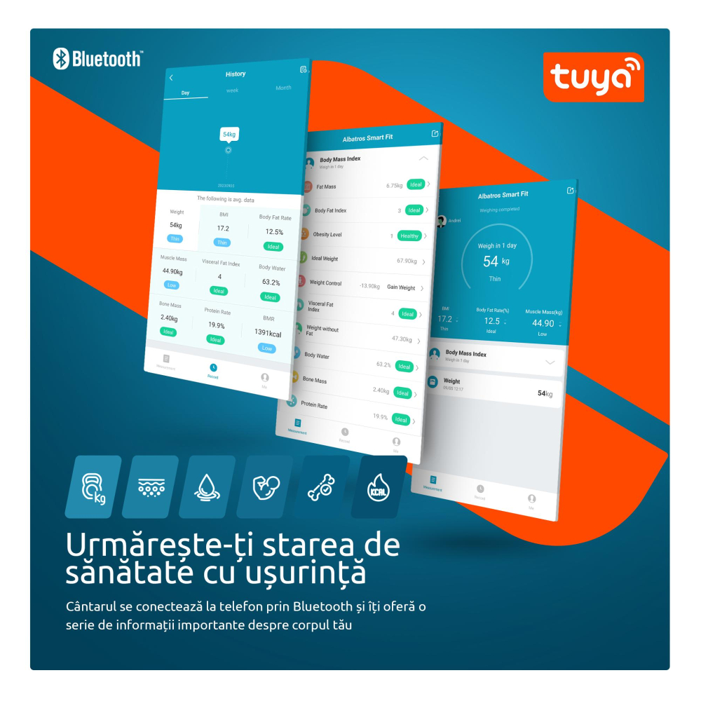 CANTAR ELECTRONIC DE PERSOANE ALBATROS SMART FIT [2]