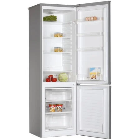 Combina frigorifica Candy CCG1S 518EX, 252 l, Super Freezing, Rafturi din sticla, Usi reversibile, Clasa E, H 180 cm, Inox [2]