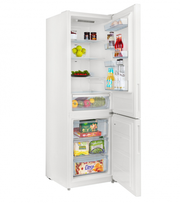 Combina frigorifica Daewoo DNF-310MEW, 310 L,H 188 cm, Total No Frost, Control electronic, Iluminare LED, Clasa E, Alb [3]