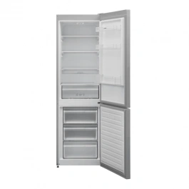 Combina frigorifica Heinner HC-V341XE++,340L, 186 cm,control mecanic cu termostat ajustabil, lumina LED, functie Ă˘â‚¬Ĺ›Super congelareĂ˘â‚¬ĹĄ, clasa energetica E, Inox [2]