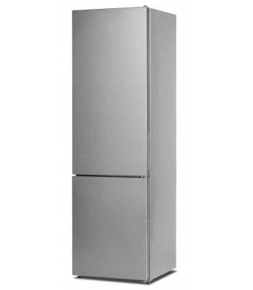 Combina frigorifica LDK CF-300IX, Clasa E, Capacitate 288 l, Less frost, Termostat reglabil, Iluminare LED, H 180 cm, Argintiu [1]