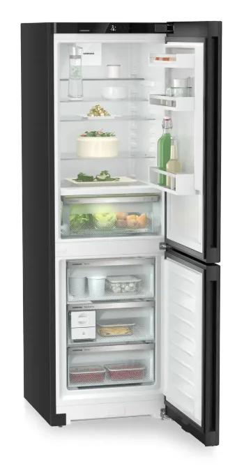 Combina frigorifica Liebherr CBNbda 5223 Plus, NoFrost, BioFresh, 60 cm, 360 l, EasyTwist-Ice, Display tactil, Clasa A, BlackSteel [3]