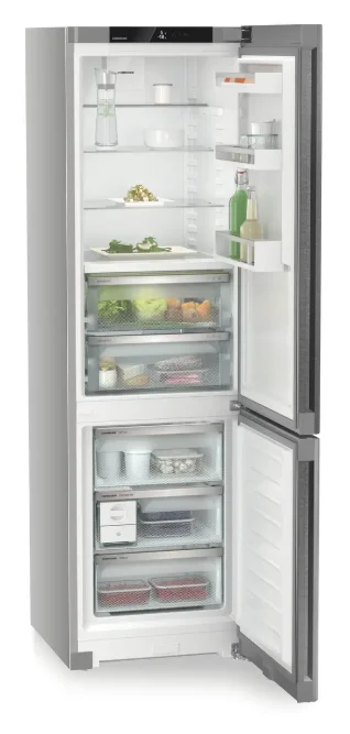 Combina frigorifica Liebherr CBNsda 572i Plus, NoFrost, BioFresh, 60 cm, 360 l, Sertar Meat & Dairy, SmartDeviceBox integrat, EasyTwist-Ice, Clasa A, SmartSteel [4]
