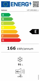 Congelator Heinner HFF-HM91BKE++, 91L, 85 cm, control mecanic cu termostat ajustabil, 4 compartimente, dezghetare manuala, usa reversibila,clasa energetica E,Negru [3]