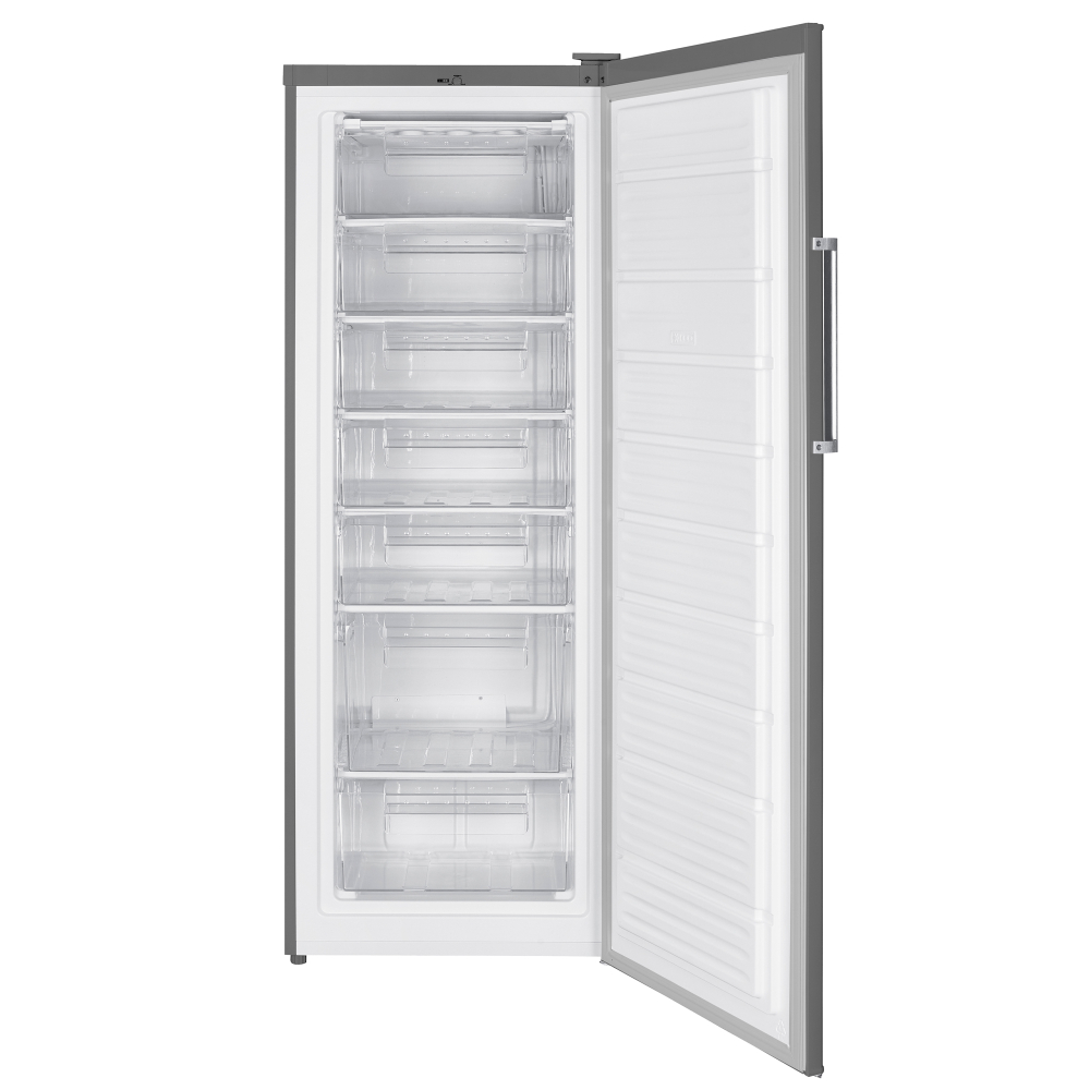 CONGELATOR SAMUS SCGX337E, 242 L, CLASĂ ENERGETICĂ E, DEZGHEȚARE MANUALĂ, TERMOSTAT REGLABIL, 7 SERTARE, ÎNĂLȚIME 170 CM, INOX [2]