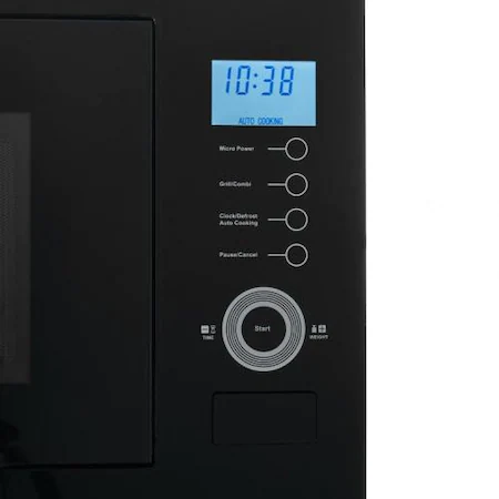 Cuptor cu microunde incorporabil Heinner HMW-25BIGBK, 25 L, 900 W, Grill, Control touch, Display LCD, Sticla Neagra [2]