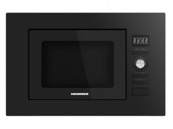 CUPTOR CU MICROUNDE INCORPORABIL HEINNER HMW-MDBI20GDBK, CAPACITATE 20L, CONTROL DIGITAL, PUTERE CUPTOR: 800W, PUTERE GRILL: 1000W, AFISAJ LED, 5 TREPTE DE PUTERE, 8 PROGRAME AUTOMATE, TIMER, TIMP MAX [1]