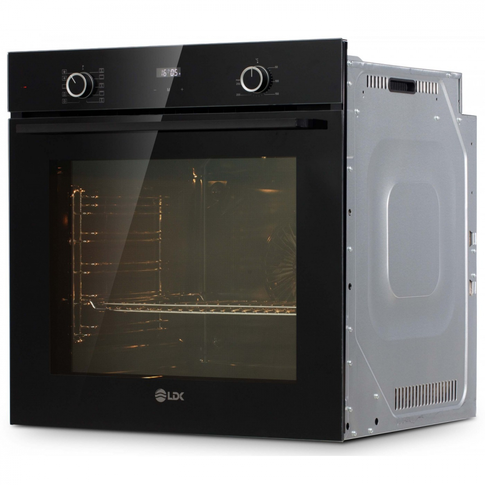 Cuptor incorporabil LDK 1073DBK, Clasa A, Capacitate 73 l, 10 functii, Grill, Turbo, Dezghetare, Timer, Iluminare cuptor, Negru [2]