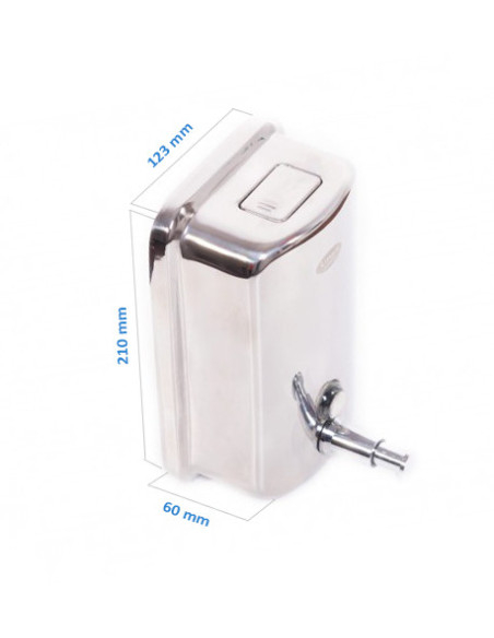 DOZATOR SAPUN LICHID LIMPIO SD100, INOX, MONTAJ SUSPENDAT, 1000 ML [3]