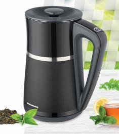 FIERBATOR ELECTRIC DIGITAL HEINNER HEK-D22002WBK, 1850-2200W, 1.7L, PERETI DUBLI: CAVITATE INOX, DISPLAY LCD CU CONTROL ELECTRONIC, 5 SETARI DE TEMPERATURA [1]