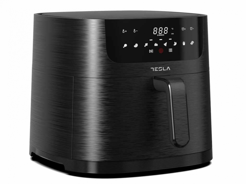 Friteuza aer cald Tesla AF800B, 8 L, 1800WPanou digital, 8 programe, Negru [2]