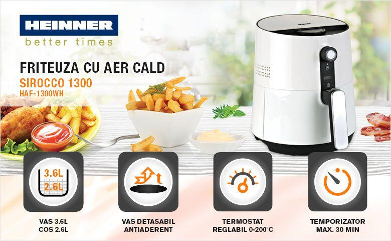 FRITEUZA HEINNER AIRFRYER HAF-1300WH [3]