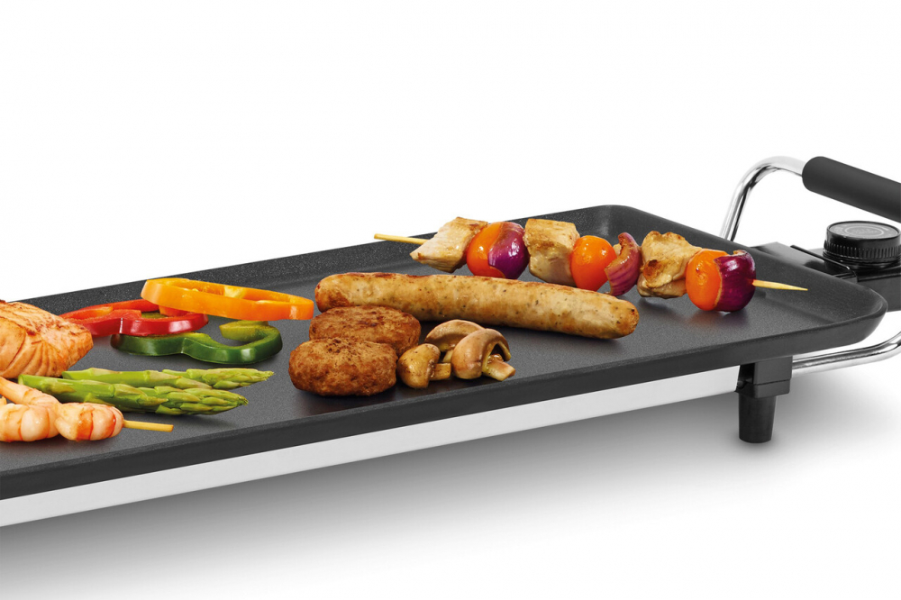 Gratar electric Teppanyaki, Fritel, TY 1485, 1800W, 40x22, aluminiu, negru/argintiu [2]
