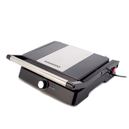Gratar electric Daewoo DG2500B, 2400 W, placi antiaderente, suprafata de gatire 29x23 cm, termostat, Negru [4]