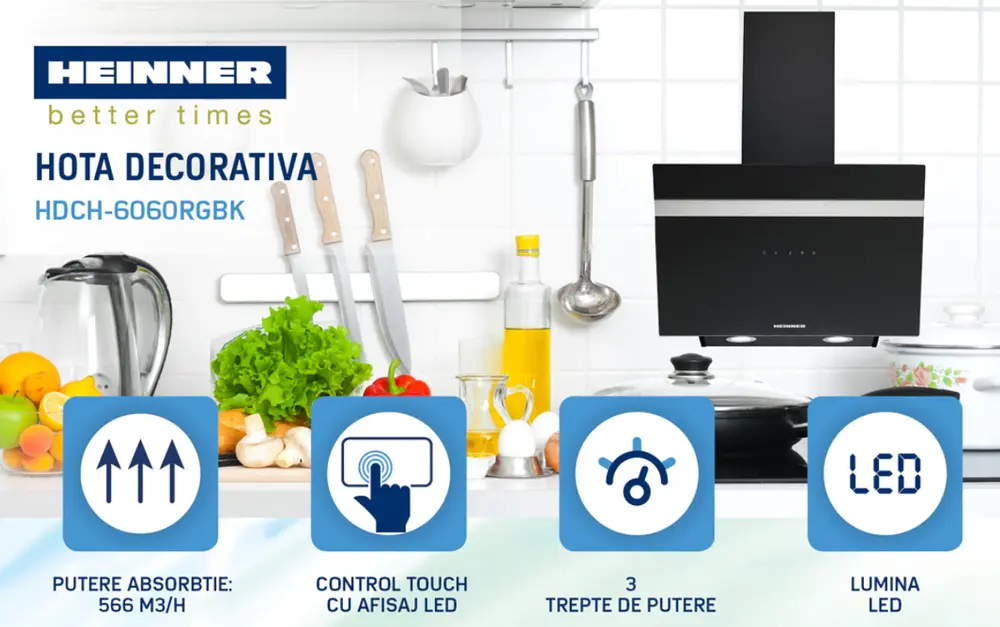 HOTA INCORPORABILA DECORATIVA HEINNER HDCH-6060RGBK [3]