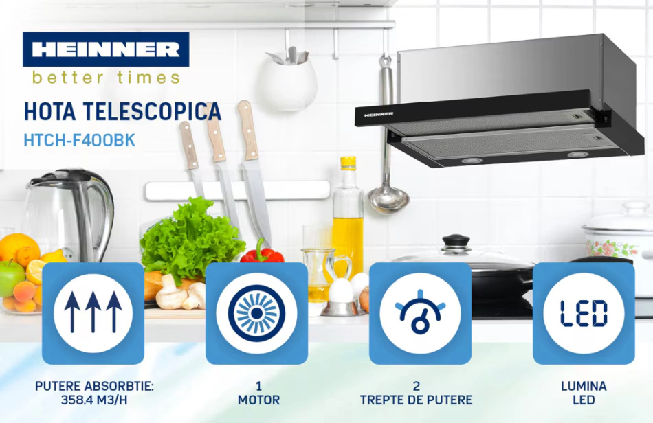 HOTA INCORPORABILA TELESCOPICA HEINNER HTCH-F400BK [3]